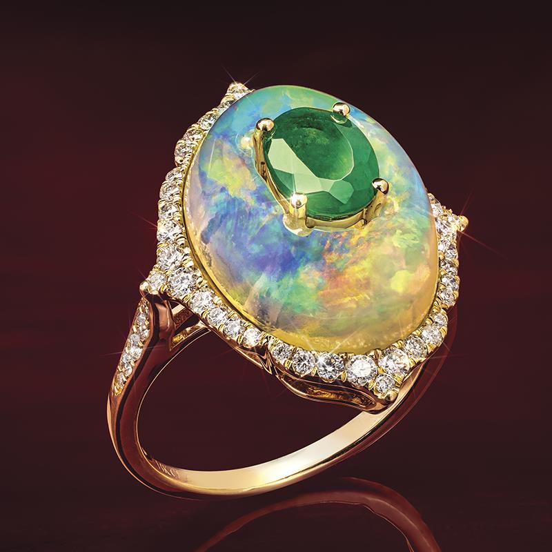14k Gold Heart of Africa Ring (9.3 ctw)